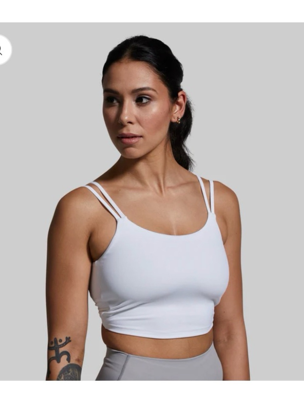BORN PRIMITIVE Light Blue Twist Back Sports Bra Size XL New!